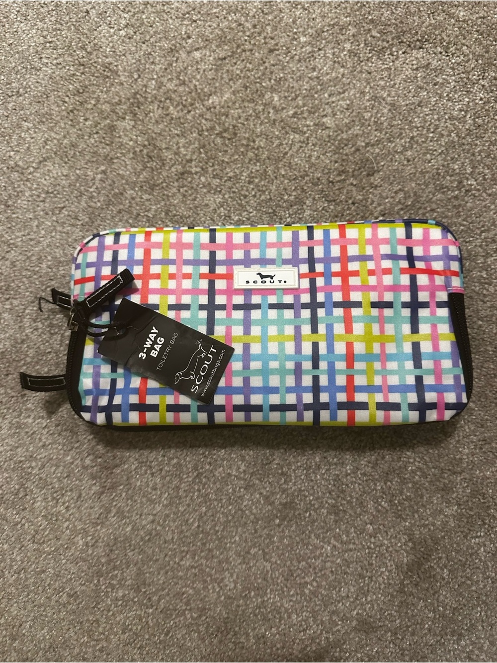 SCOUT Multi-Color Plaid 3 Way Trolley Organizer Bag